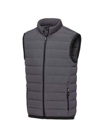Caltha men's insulated down bodywarmer, szary sztormowy