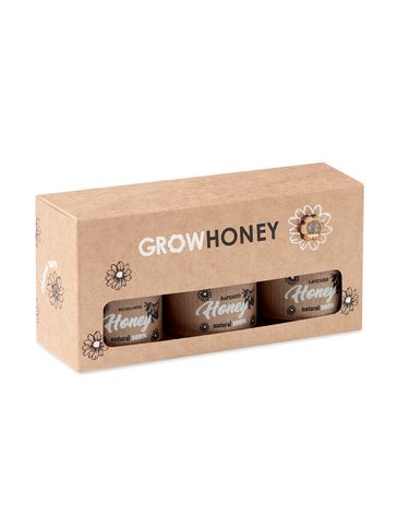 BEEBEE SET - Zestaw 3 sztuk miodu