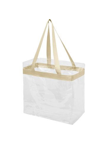 Torba Hampton, khaki / przezroczysty bezbarwny