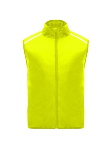 Jannu lekki ocieplacz unisex do biegania, fluor yellow