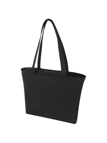 Weekender torba na zakupy z materiału z recyklingu o gramaturze 500 g/m², czarny