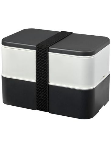 MIYO Renew dwuczęściowy lunchbox, gratnitowy / kość słoniowa / czarny