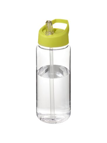 Bidon H2O Active® Octave Tritan™ o pojemności 600 ml z dzióbkiem, przezroczysty bezbarwny / limonka