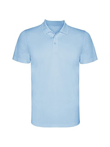 Monzha sportowa koszulka dziecięca polo z krótkim rękawem, błękitny
