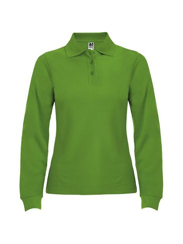 Estrella koszulka damska polo z długim rękawem, grass green