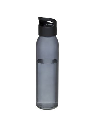 Bidon szklany Sky o pojemności 500 ml, czarny