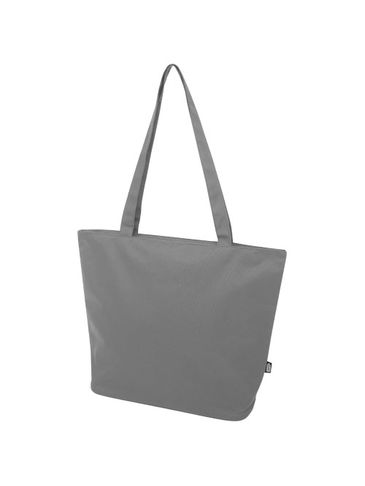Panama torba na zakupy o pojemności 20 l wykonana z materiałów z recyklingu z certyfikatem GRS, szary