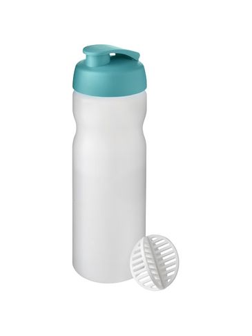 Shaker Baseline Plus o pojemności 650 ml, morski / szroniony bezbarwny