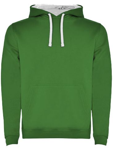 Urban dziecięca bluza z kapturem, kelly green / biały