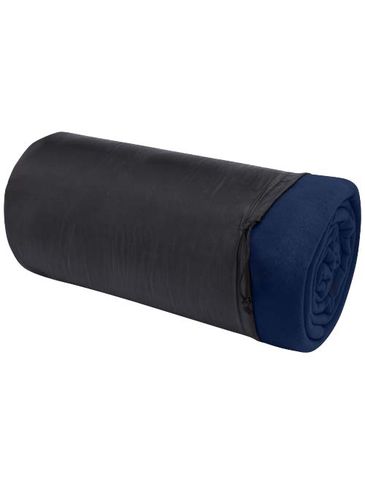 Huggy koc polarowy o wymiarach 220 x 250 cm, granatowy