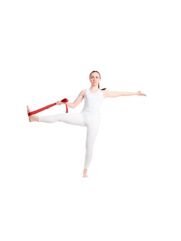 Virabha pasek do jogi RPET, czerwony