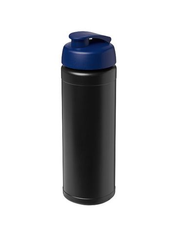 Bidon Baseline® Plus o pojemności 750 ml z wieczkiem zaciskowym, czarny / niebieski