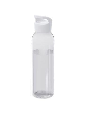 Sky butelka na wodę o pojemności 650 ml z tworzyw sztucznych pochodzących z recyklingu, biały