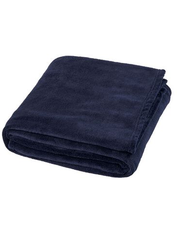 Koc z miękkiego polaru koralowego Bay, ciemnoniebieski