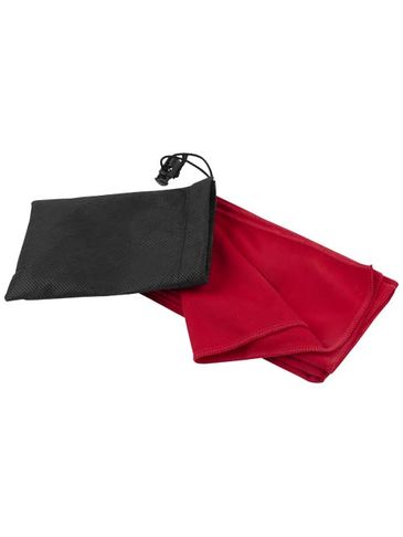 Lucas ręcznik sportowy RPET 30x80 cm, czerwony