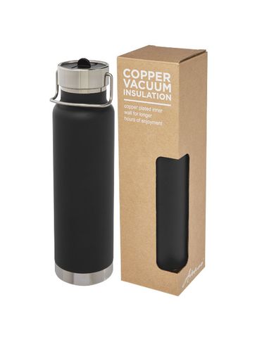 Thor sportowy termos miedziany, 750 ml, czarny