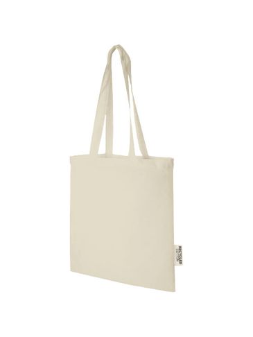 Madras torba na zakupy z bawełny z recyklingu o gramaturze 140 g/m2 i pojemności 7 l, piasek pustyni