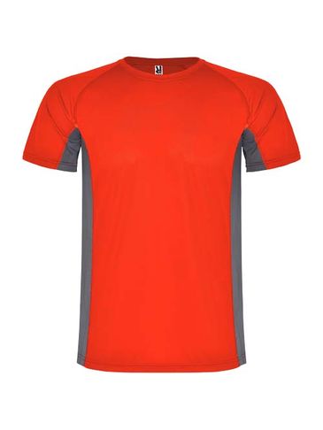 Shanghai sportowa koszulka dziecięca z krótkim rękawem, czerwony / dark lead