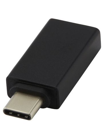Aluminiowa przejściówka z USB-C na USB-A 3.0 ADAPT, czarny