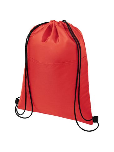 Torba chłodząca na 12 puszek Oriole ściągana sznurkiem, czerwony