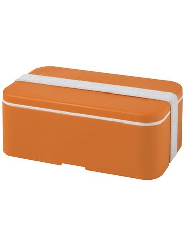 MIYO jednopoziomowe pudełko na lunch , pomarańczowy / biały