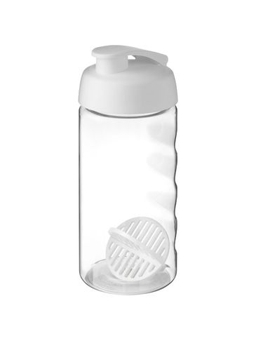 Shaker H2O Active Bop o pojemności 500ml, biały / przezroczysty