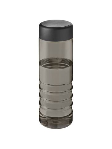 H2O Active® Treble 750 ml screw cap water bottle, ciemnografitowy / czarny