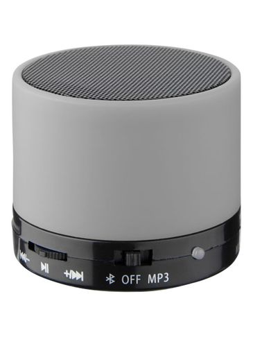 Głośnik Bluetooth® Duck z gumowanym wykończeniem, szary