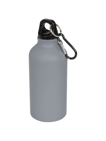Bidon sportowy z karabińczykiem Oregon matte 400 ml, szary