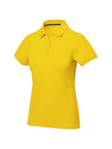 Damskie polo Calgary z krótkim rękawem, żółty