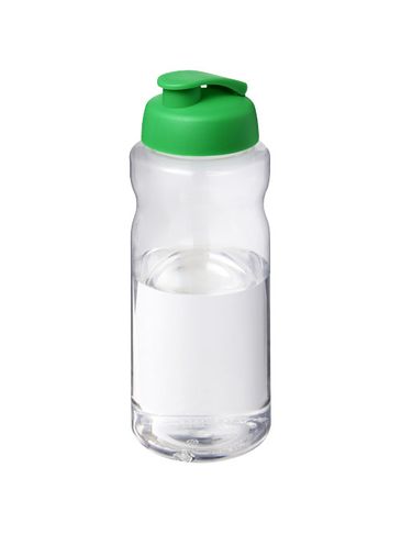 H2O Active® Big Base bidon z wieczkiem zaciskowym o pojemności 1 litra, zielony