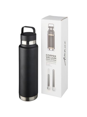 Bidon Colton o pojemności 600 ml z izolacją próżniowo miedzianą, czarny