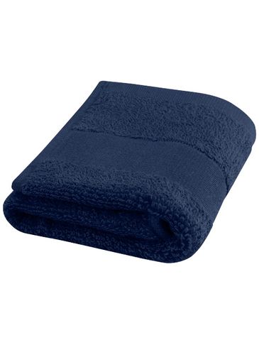 Sophia bawełniany ręcznik kąpielowy o gramaturze 450 g/m² i wymiarach 30 x 50 cm, granatowy