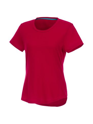 Jade - koszulka damska z recyklingu z krótkim rękawem, czerwony