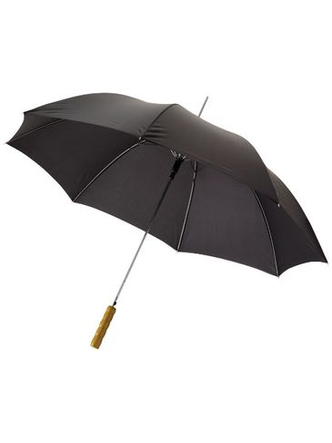 Parasol automatyczny Lisa 23'' z drewnianą rączką, czarny