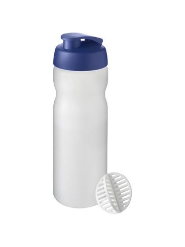 Shaker Baseline Plus o pojemności 650 ml, niebieski / szroniony bezbarwny