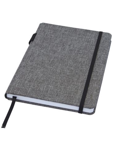 Notatnik Orin w formacie A5 z PET z recyclingu, szary melanż