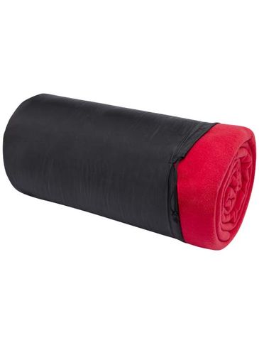 Huggy koc polarowy o wymiarach 220 x 250 cm, czerwony