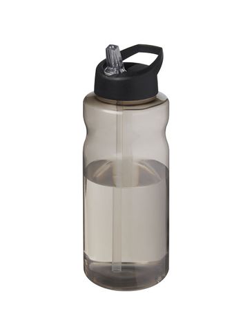 H2O Active® Eco Big Base bidon o pojemności 1 litra z wieczkiem z dzióbkiem, ciemnografitowy / czarny