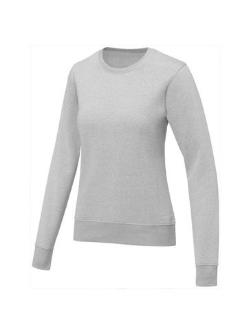 Zenon damska bluza z okrągłym dekoltem , szary melanż