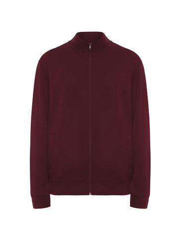 Ulan bluza unisex z zamkiem błyskawicznym na całej długości, garnet