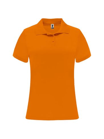 Monzha sportowa koszulka damska polo z krótkim rękawem, fluor orange