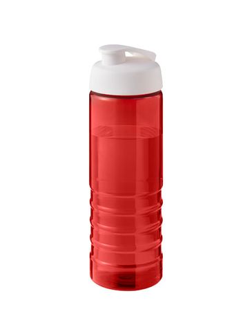 H2O Active® Eco Treble bidon z otwieraną pokrywką o pojemności 750 ml, czerwony / biały
