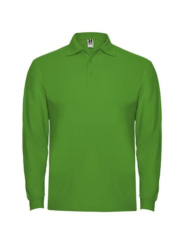 Estrella koszulka męska polo z długim rękawem, grass green
