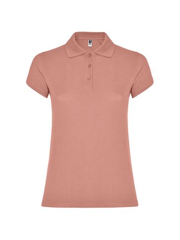 Star koszulka damska polo z krótkim rękawem, clay orange