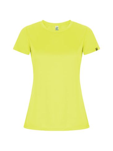 Imola sportowa koszulka damska z krótkim rękawem, fluor yellow