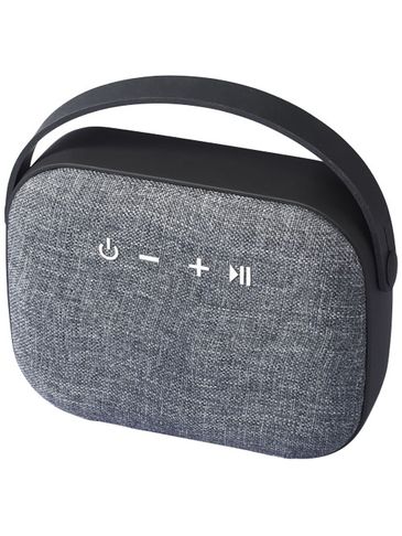 Materiałowy głośnik Bluetooth® Woven, czarny