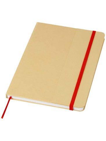 Nelida notatnik A5 w twardej okładce z tektury pochodzącej z recyklingu, czerwony