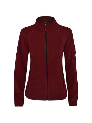 Luciane damska kurtka polarowa z zamkiem błyskawicznym na całej długości, garnet