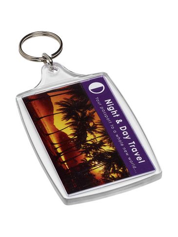 Duży brelok Orca L4, przezroczysty bezbarwny